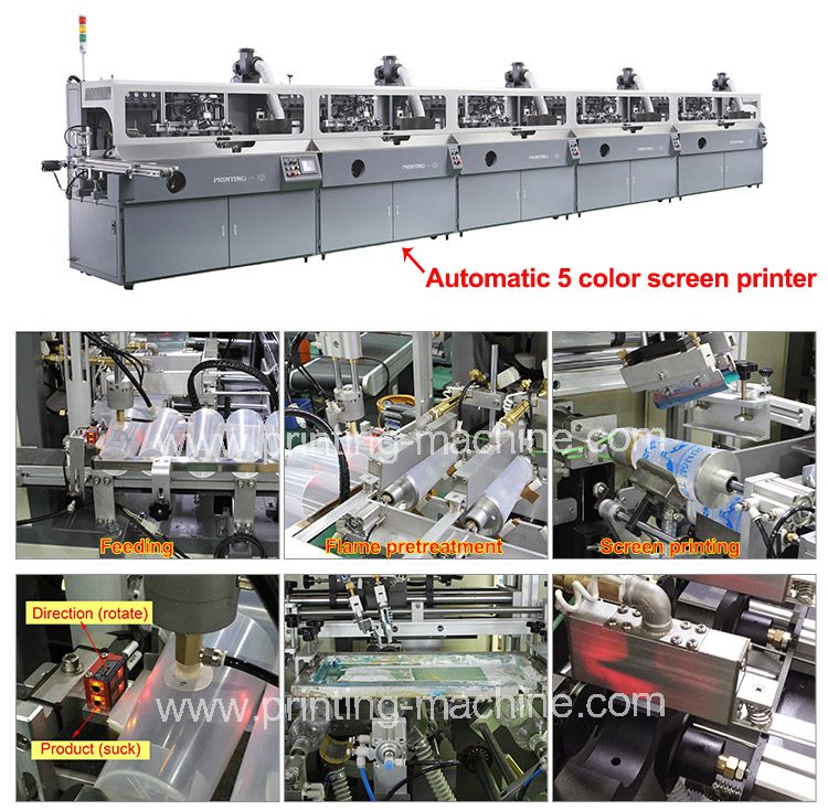 Automatic bottle printing machine