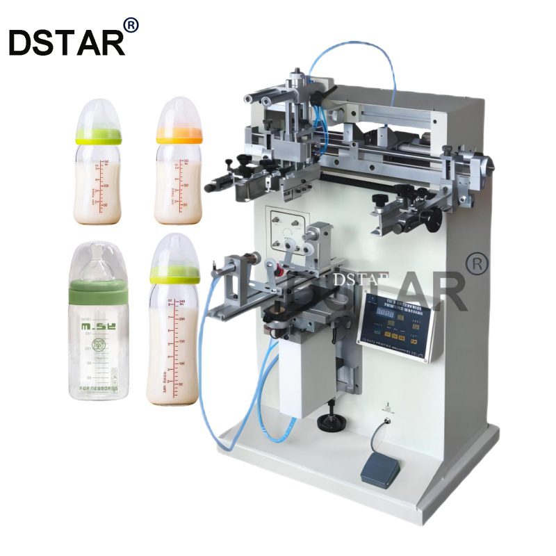 PPSU/PES/PP Baby Feeder Bottle Printing Plastic Bottle Screen Printing Machine